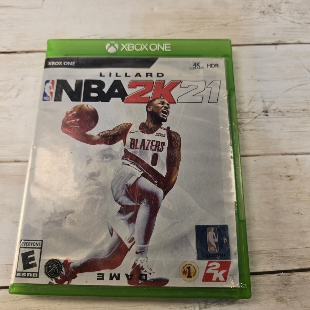 NBA 2K21 Xbox One Video Game Damian Lillard Cover Sports Basketball 2K Sports